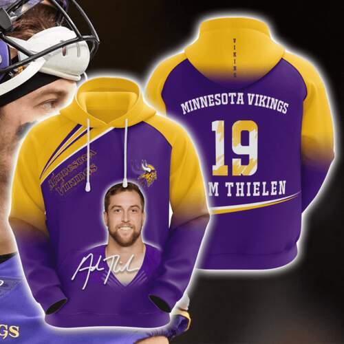 Amazon Sports Team Nfl Minnesota Vikings Sport All Over Print Hoodie 3D 16