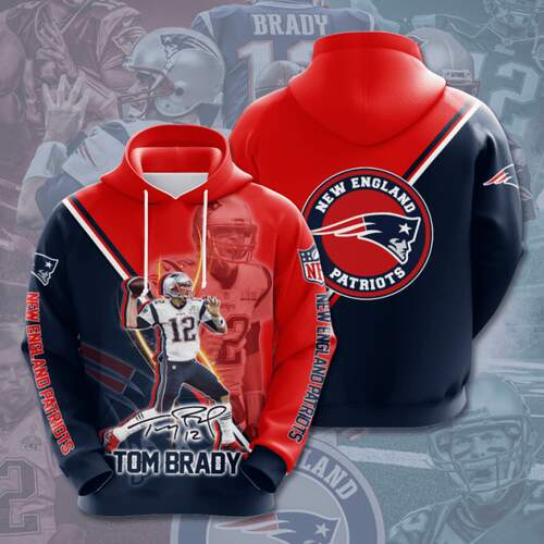 Amazon Sports Team Nfl New England Patriots Sport All Over Print Hoodie 3D 1
