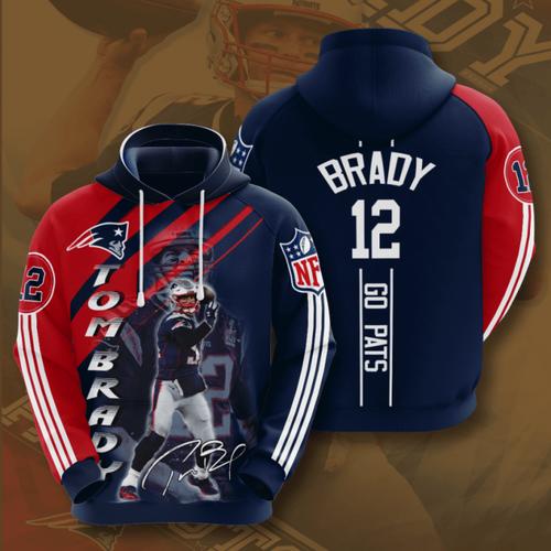 Amazon Sports Team Nfl New England Patriots Sport All Over Print Hoodie 3D 13