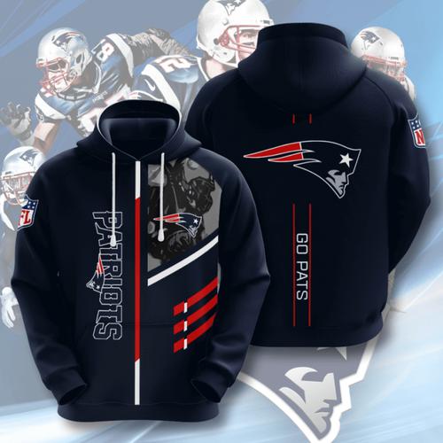 Amazon Sports Team Nfl New England Patriots Sport All Over Print Hoodie 3D 4