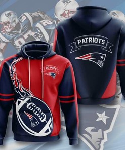 Amazon Sports Team Nfl New England Patriots Sport All Over Print Hoodie 3D 5