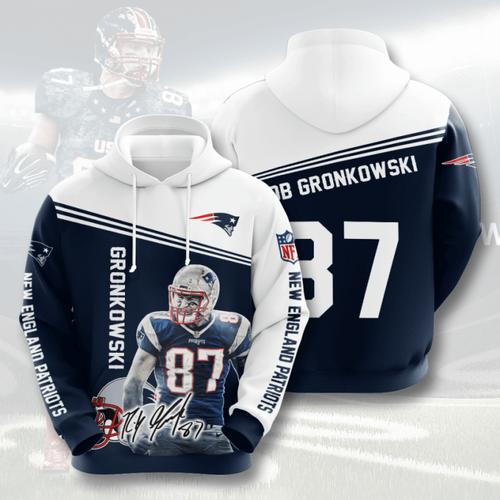 Amazon Sports Team Nfl New England Patriots Sport All Over Print Hoodie 3D 6