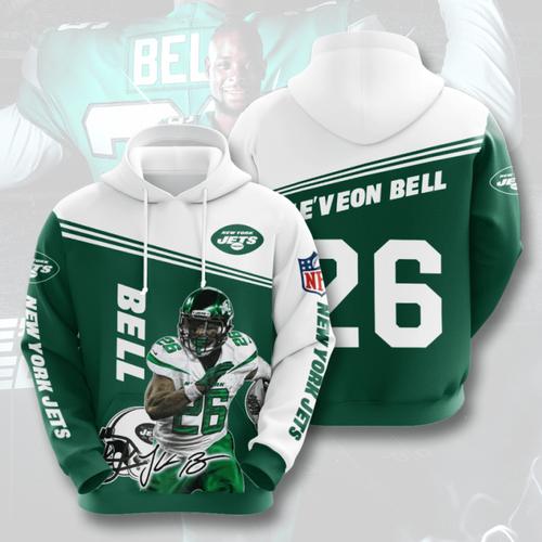 Amazon Sports Team Nfl New York Jets Sport All Over Print Hoodie 3D 11