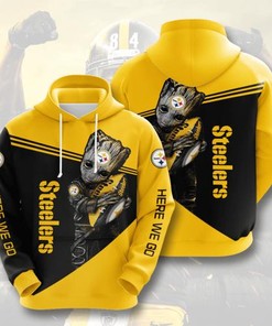 Amazon Sports Team Nfl Pittsburgh Steelers Sport All Over Print Hoodie 3D 1
