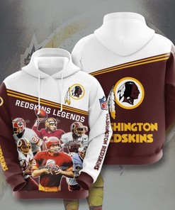 Amazon Sports Team Nfl Washington Redskins Sport All Over Print Hoodie 3D 4