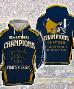 Amazon Sports Team Notre Dame Nfl Anniversary Hoodie 3D