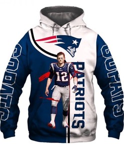 Amazon Sports Team Official New England Patriots Nfl Hoodie 3D