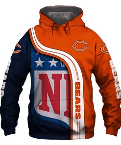 Amazon Sports Team Official Nfl Chicago Bears Hoodie 3D