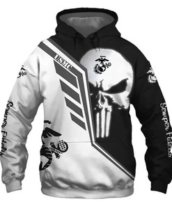 Amazon Sports Team Official U.s Marines Hoodie 3D