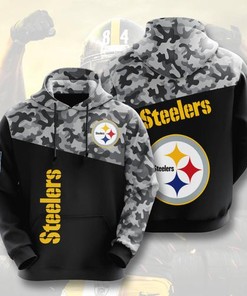 Amazon Sports Team Pittsburgh Steelers Camo Hoodie 3D