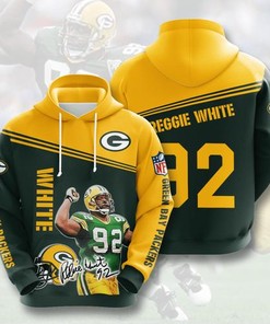 Amazon Sports Team Reggie White Green Bay Packers Hoodie 3D