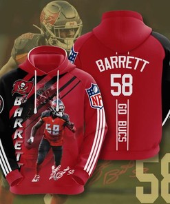 Amazon Sports Team Shaquil Barrett Tampa Bay Buccaneers Nfl Hoodie 3D
