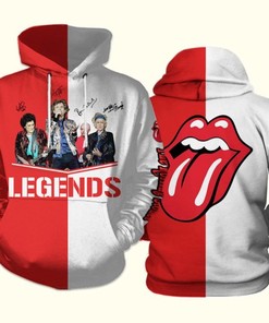 Amazon Sports Team The Rolling Stones Signatures Hoodie 3D