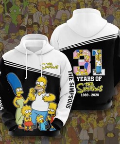 Amazon Sports Team The Simpsons Movie Character Anniversary Hoodie 3D