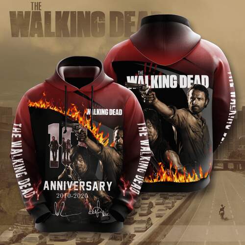 Amazon Sports Team The Walking Dead Anniversary Hoodie 3D