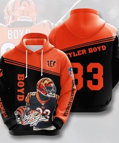 Amazon Sports Team Tyler Boyd Cincinnati Bengals Hoodie 3D