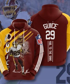Amazon Sports Team Washington Redskins Nfl Brown Hoodie 3D