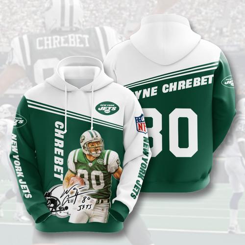 Amazon Sports Team Wayne Chrebet New York Jets Bilal Powel Hoodie 3D