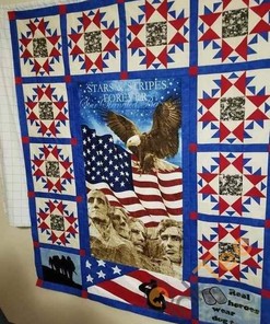 American Eagle Quilt Blanket Bedding Set