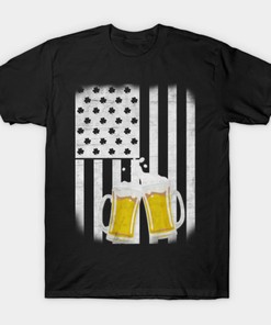American Flag Beer Funny St. Patrick's Day Shirt