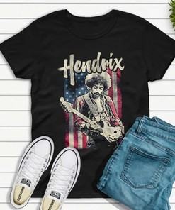American Flag Jimi Hendrix T-Shirt