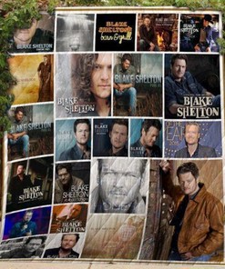 American Singer Blake Shelton Quilt Blanket Bedding Set