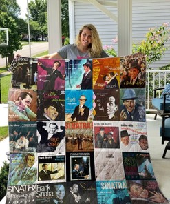 American Singer Frank Sinatra Vintage Quilt Blanket
