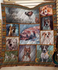 American Staffordshire Terrier 10 Quilt Blanket Bedding Set