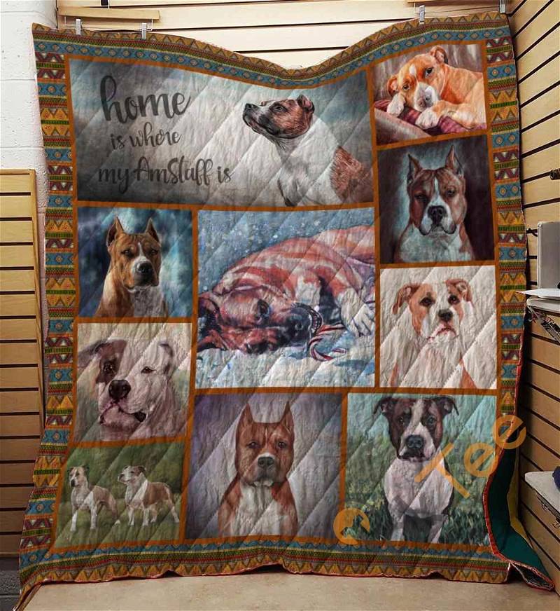 American Staffordshire Terrier 10 Quilt Blanket Bedding Set