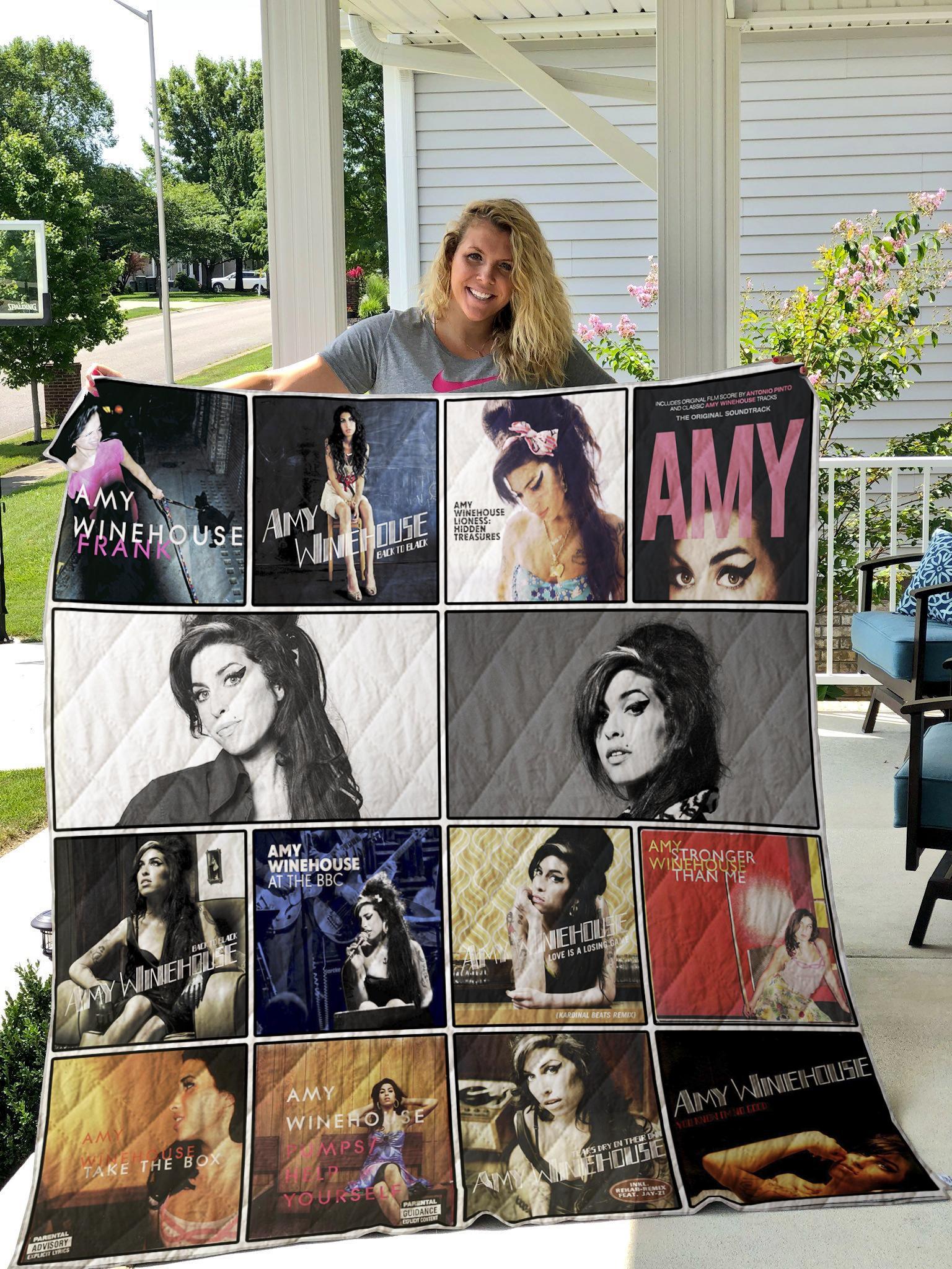 Amy Winehouse Quilt Blanket Bedding Set for Home Décor