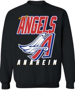 Anaheim Angels  Angel Wing  Retro Mlb Crewneck Sweatshirt