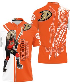 Anaheim Ducks And Zombie For Fans Polo Shirt All Over Print Shirt 3d T-shirt