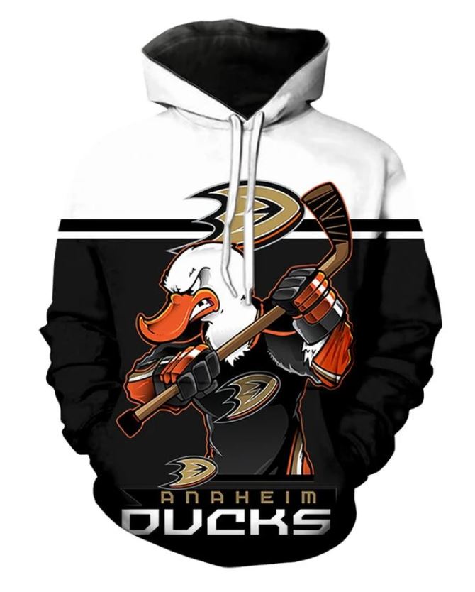 Anaheim Ducks Hoodie 3D Ultra-Cool Long Sleeve Gift for Fans