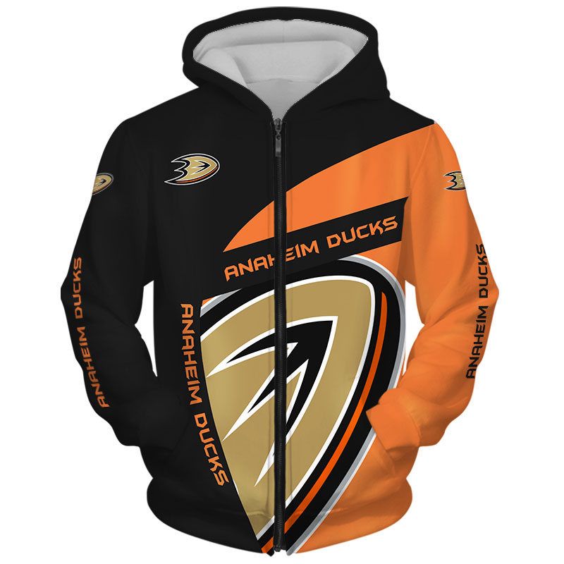 Anaheim Ducks Hoodie 3D Zip Hoodie Gift for Fans - Image 2