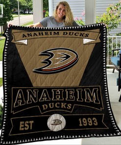 Anaheim Ducks Quilt Blanket Bedding Set for Home Décor