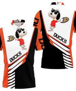 Anaheim Ducks Snoopy For Fans 3d Polo Shirt All Over Print Shirt 3d T-shirt