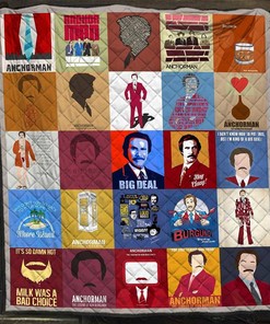 Anchorman The Legend Of Ron Burgundy Blanket Gift For Lovers Quilt