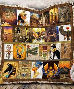 Ancient Egypt Culture Quilt Blanket Bedding Set