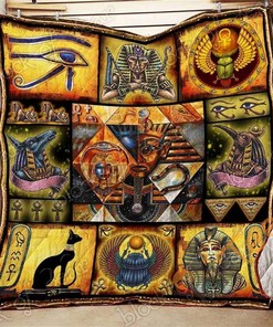 Ancient Egypt Quilt Blanket Bedding Set