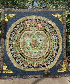 Ancient Pagan Calendar Inspired Quilt Blanket Bedding Set