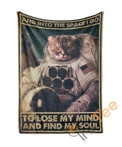 And Into The Space I Go To Lose My Mind And Find My Soul Sherpa Fleece Blanket Gifts for Family, for Couple