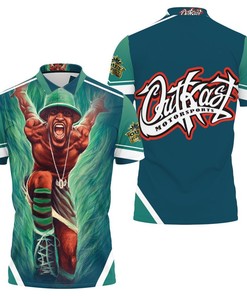 Andre 3000 Outkast Green 3D All Over Print Polo Shirt