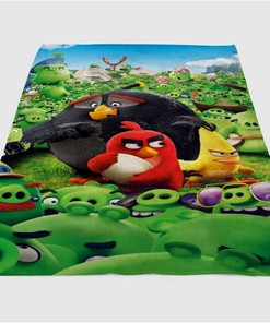 Angry Birds 2016 Sherpa Fleece Blanket Gifts for Family, for Couple