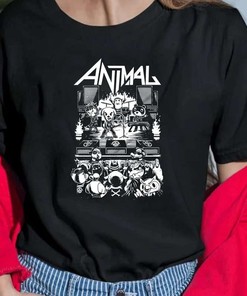 Animal Crossing Mashup Anthrax As Rock Band T-Shirt