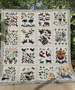 Animal Quilt Blanket Bedding Set