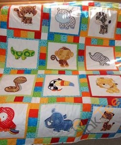Animal Quilt Blanket Bedding Set With Pilliwcases Option