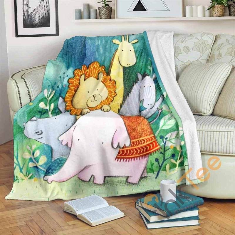 Animal Sherpa Fleece Blanket Gifts for Family, for Couple