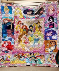 Animation Disneys Princesses Quilt Blanket Bedding Set