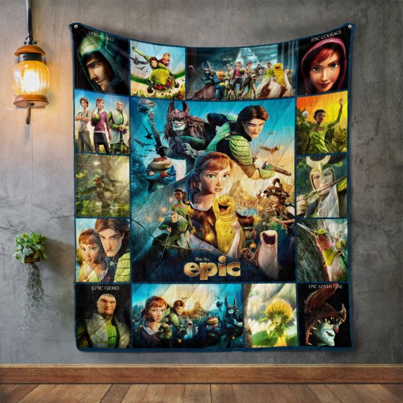 Animation Epic Hero Quilt Blanket Bedding Set for Home Décor