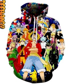 Anime All Stars 3D Hoodie